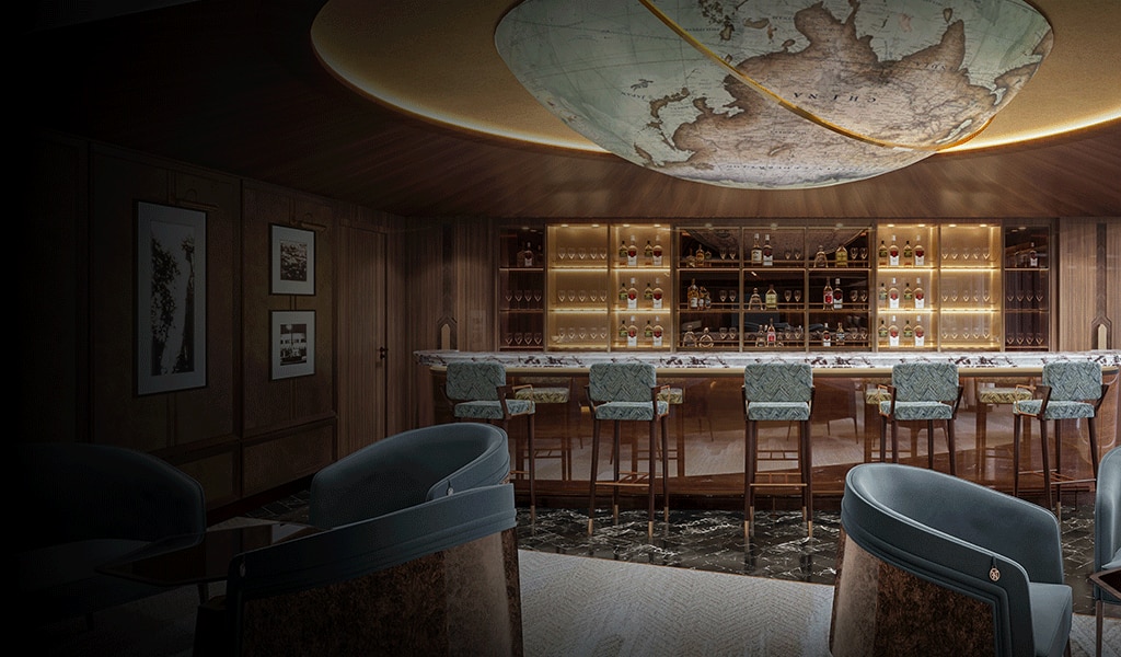meridian lounge rendering aboard seven seas prestige cruise ship