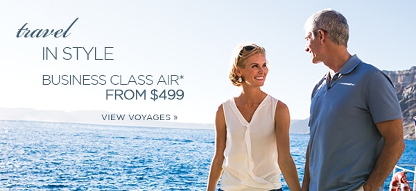 Travel in Style |                              Business Class Air* from $499