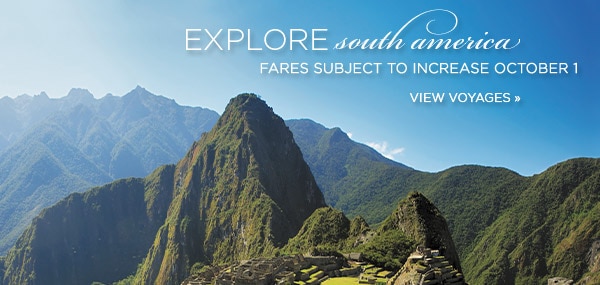 Explore South America                              - Enjoy the Greatest Savings