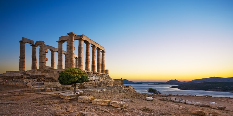 ATHENS & SUNSET AT CAPE SOUNION