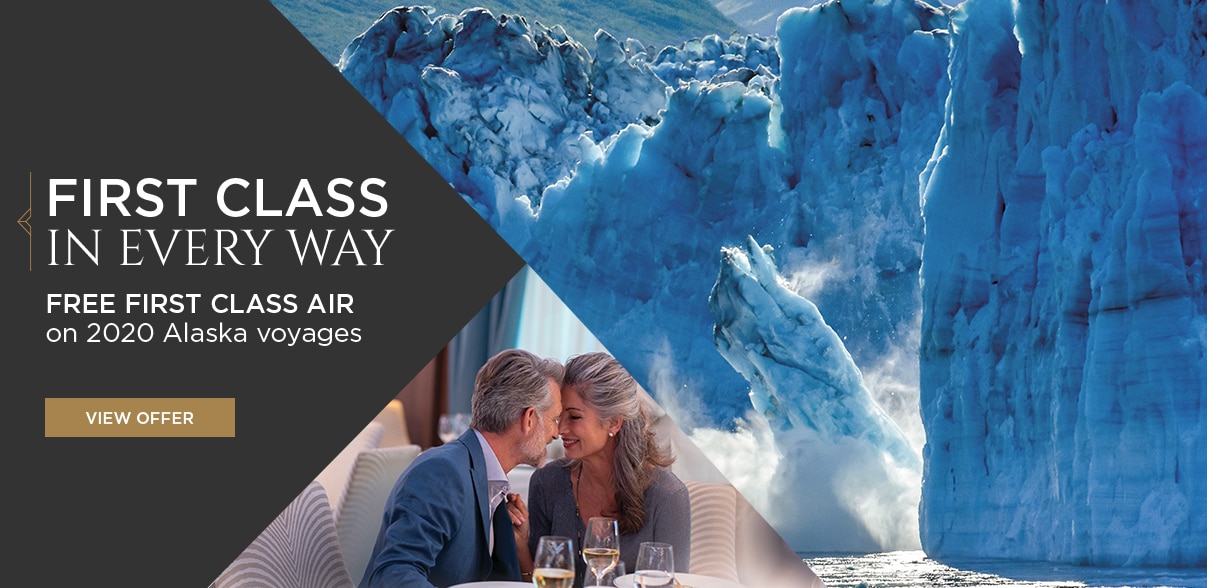 FREE First Class Air on Alaska Voyages